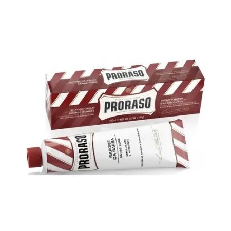 Crema da barba proraso rossa in tubo